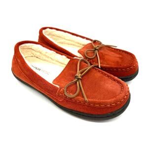 Tempur-Pedicure Women’s Zada Leather / Suede Moccasin Slippers Size 8
